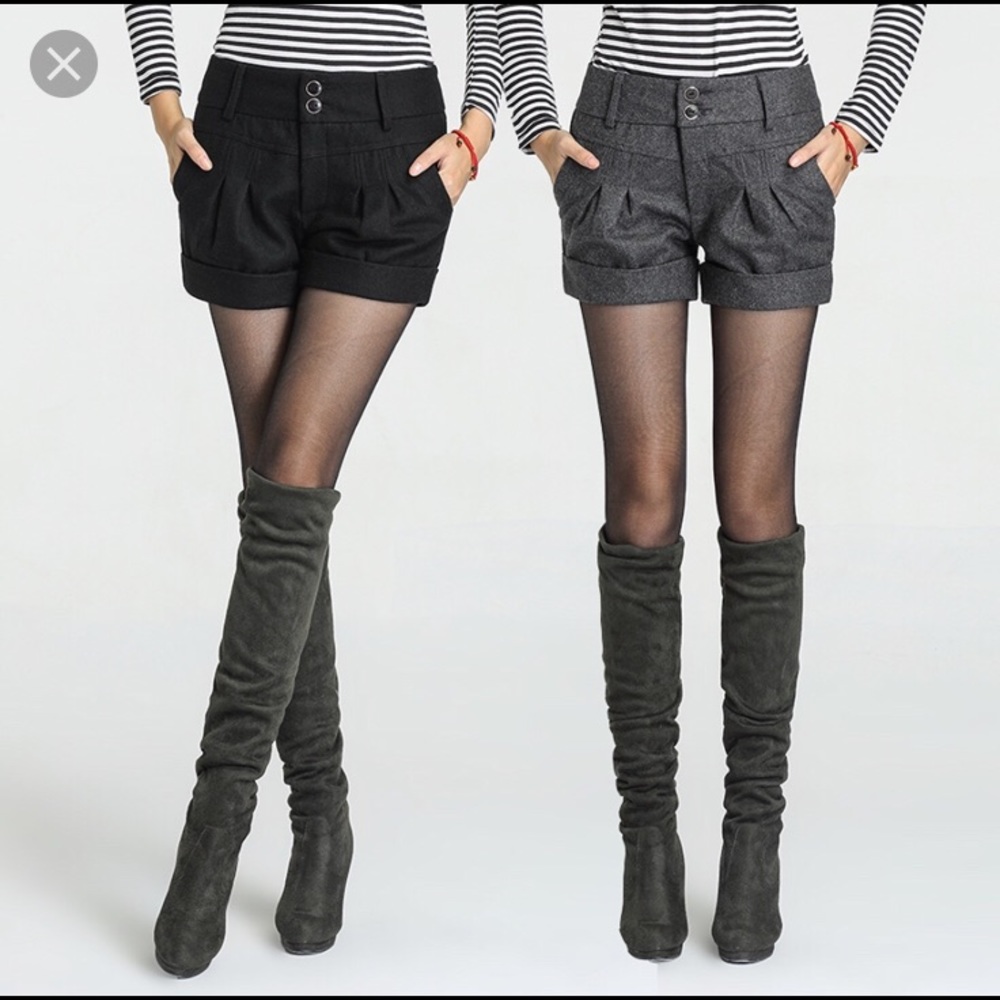 Wool Blend Shorts